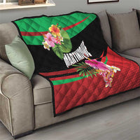 Personalized Martinique Tropical Flower Quilt Matinik Beautiful Island