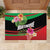 Personalized Martinique Tropical Flower Rubber Doormat Matinik Beautiful Island