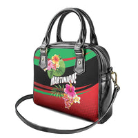 Personalized Martinique Tropical Flower Shoulder Handbag Matinik Beautiful Island