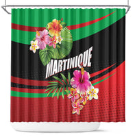 Personalized Martinique Tropical Flower Shower Curtain Matinik Beautiful Island