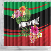Personalized Martinique Tropical Flower Shower Curtain Matinik Beautiful Island