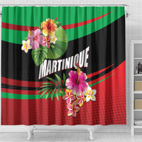 Personalized Martinique Tropical Flower Shower Curtain Matinik Beautiful Island