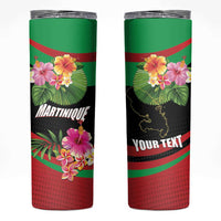 Personalized Martinique Tropical Flower Skinny Tumbler Matinik Beautiful Island