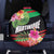 Personalized Martinique Tropical Flower Spare Tire Cover Matinik Beautiful Island