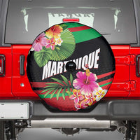 Personalized Martinique Tropical Flower Spare Tire Cover Matinik Beautiful Island
