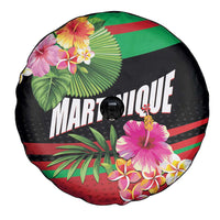 Personalized Martinique Tropical Flower Spare Tire Cover Matinik Beautiful Island