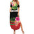 Personalized Martinique Tropical Flower Summer Maxi Dress Matinik Beautiful Island