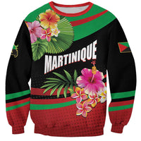 Personalized Martinique Tropical Flower Sweatshirt Matinik Beautiful Island