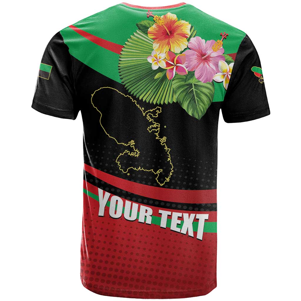 Personalized Martinique Tropical Flower T Shirt Matinik Beautiful Island