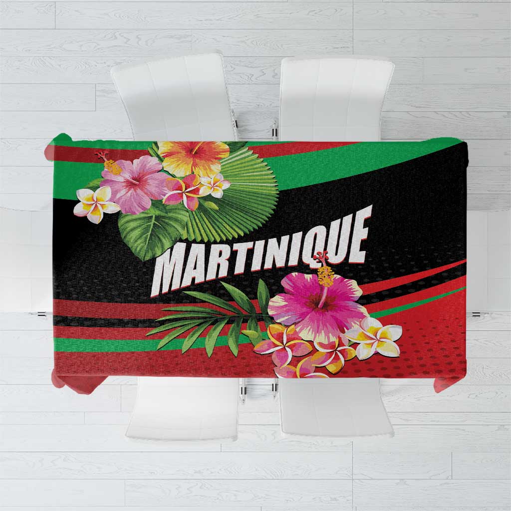 Personalized Martinique Tropical Flower Tablecloth Matinik Beautiful Island