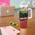 Personalized Martinique Tropical Flower Tumbler With Handle Matinik Beautiful Island