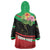 Personalized Martinique Tropical Flower Wearable Blanket Hoodie Matinik Beautiful Island