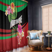 Personalized Martinique Tropical Flower Window Curtain Matinik Beautiful Island