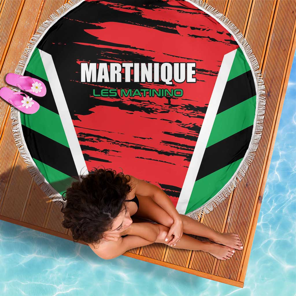 Custom Football Martinique Beach Blanket Les Matinino Go Champion