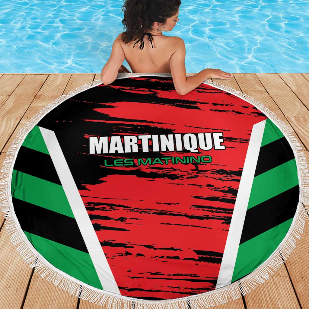 Custom Football Martinique Beach Blanket Les Matinino Go Champion
