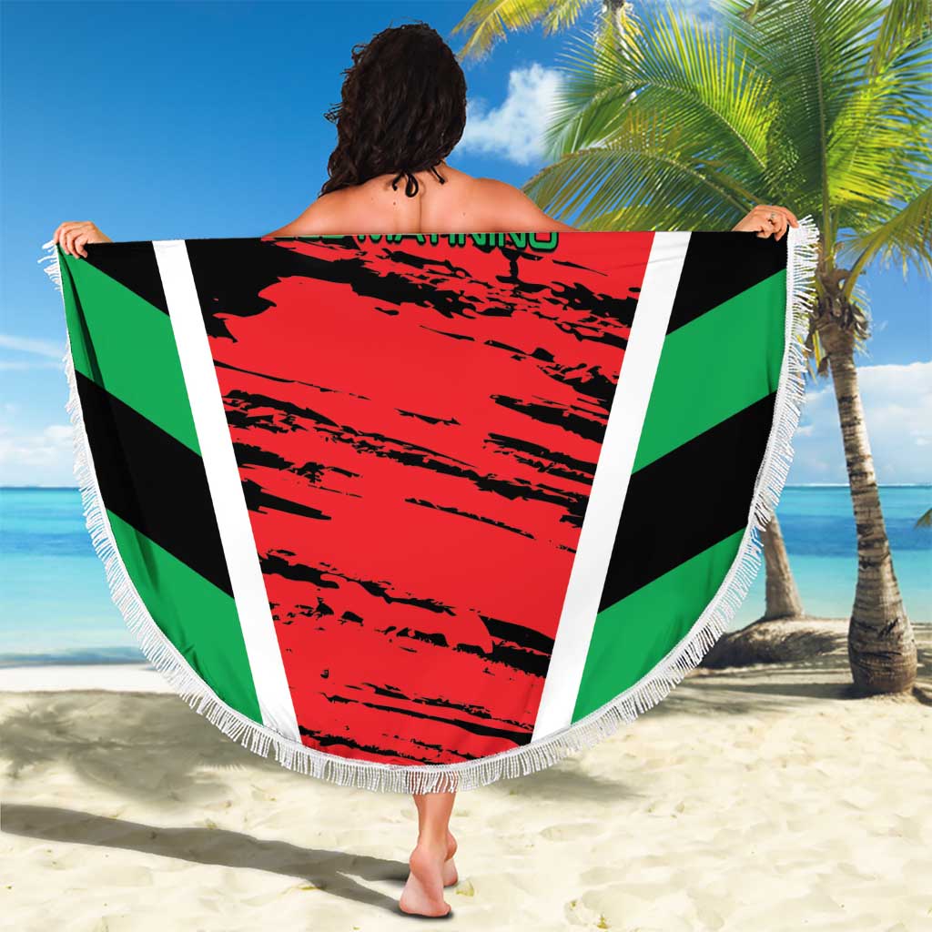 Custom Football Martinique Beach Blanket Les Matinino Go Champion