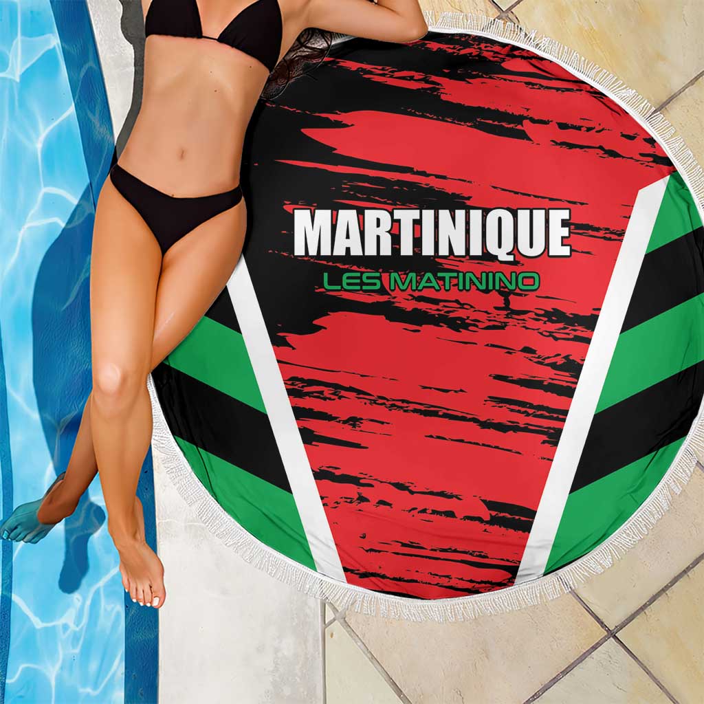 Custom Football Martinique Beach Blanket Les Matinino Go Champion