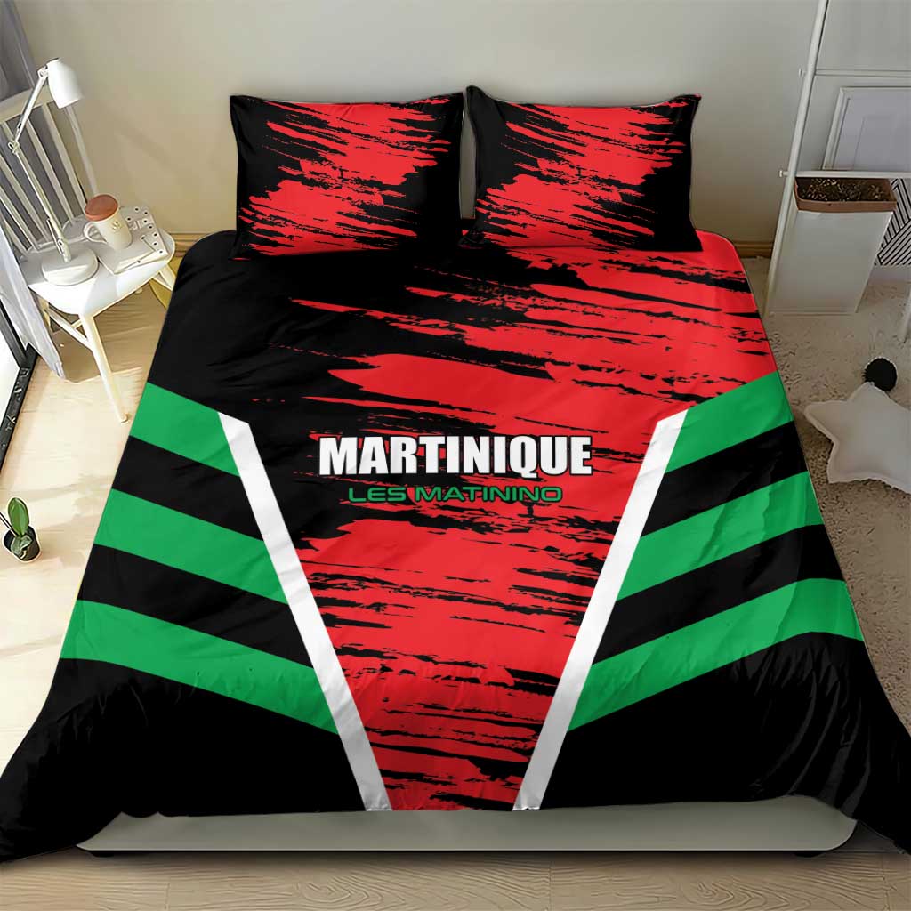 Custom Football Martinique Bedding Set Les Matinino Go Champion