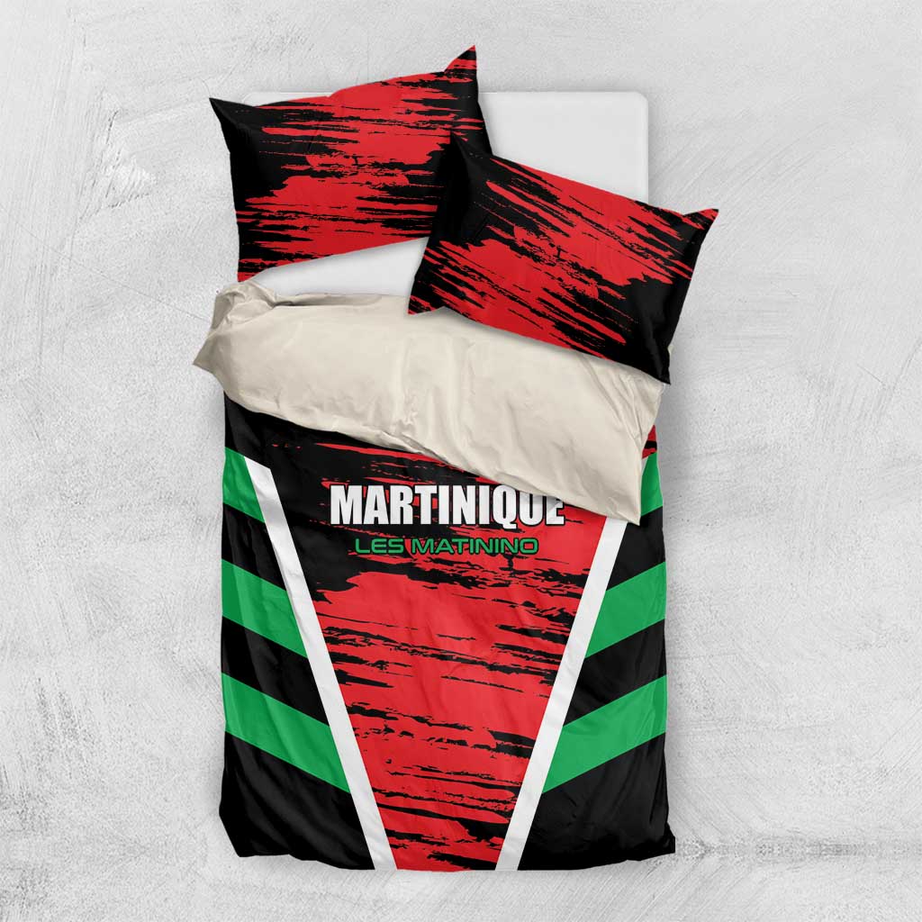 Custom Football Martinique Bedding Set Les Matinino Go Champion