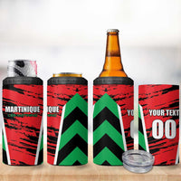 Custom Football Martinique 4 in 1 Can Cooler Tumbler Les Matinino Go Champion