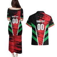 Custom Football Martinique Couples Matching Puletasi and Hawaiian Shirt Les Matinino Go Champion