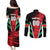 Custom Football Martinique Couples Matching Puletasi and Long Sleeve Button Shirt Les Matinino Go Champion
