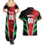 Custom Football Martinique Couples Matching Summer Maxi Dress and Hawaiian Shirt Les Matinino Go Champion
