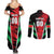 Custom Football Martinique Couples Matching Summer Maxi Dress and Long Sleeve Button Shirt Les Matinino Go Champion