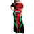 Custom Football Martinique Family Matching Off Shoulder Maxi Dress and Hawaiian Shirt Les Matinino Go Champion