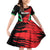 Custom Football Martinique Family Matching Off Shoulder Short Dress and Hawaiian Shirt Les Matinino Go Champion