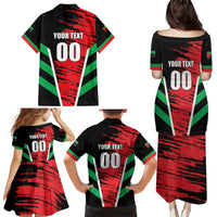 Custom Football Martinique Family Matching Puletasi and Hawaiian Shirt Les Matinino Go Champion