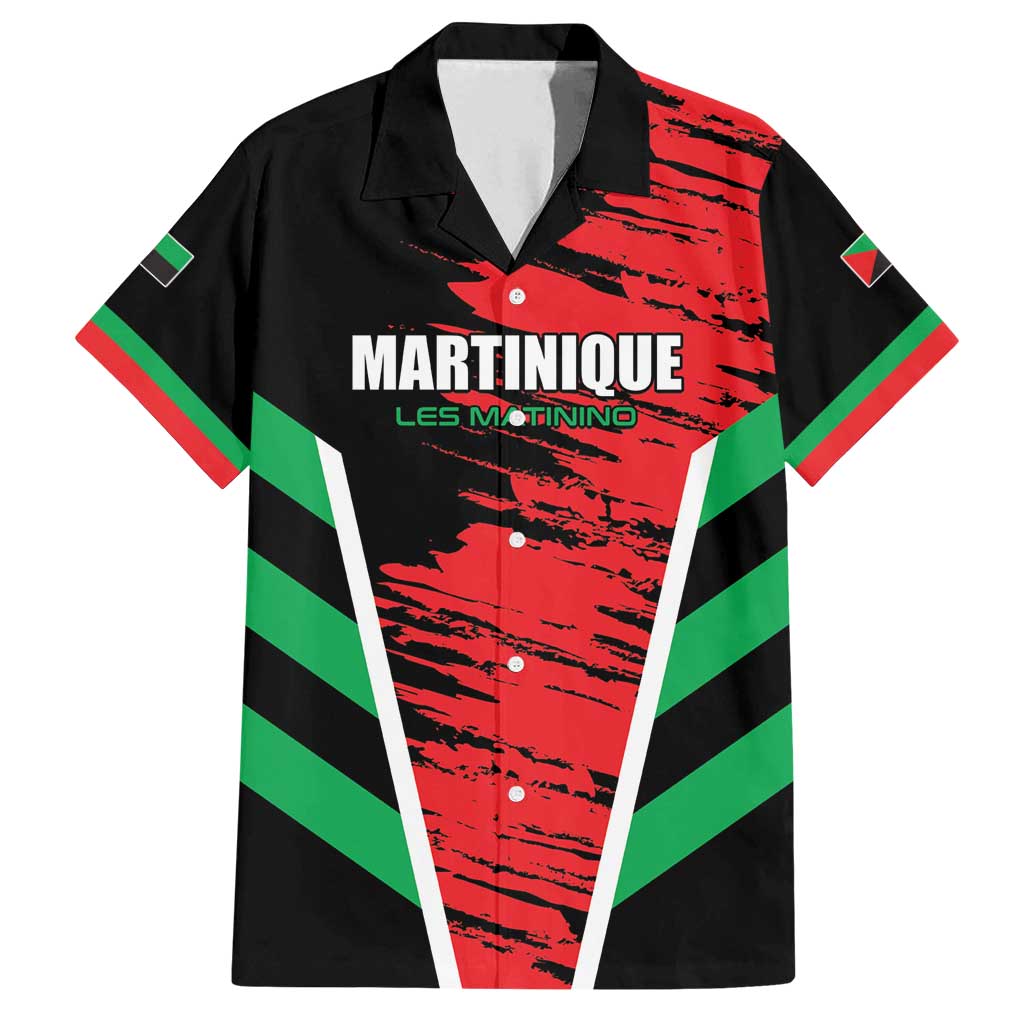 Custom Football Martinique Family Matching Puletasi and Hawaiian Shirt Les Matinino Go Champion