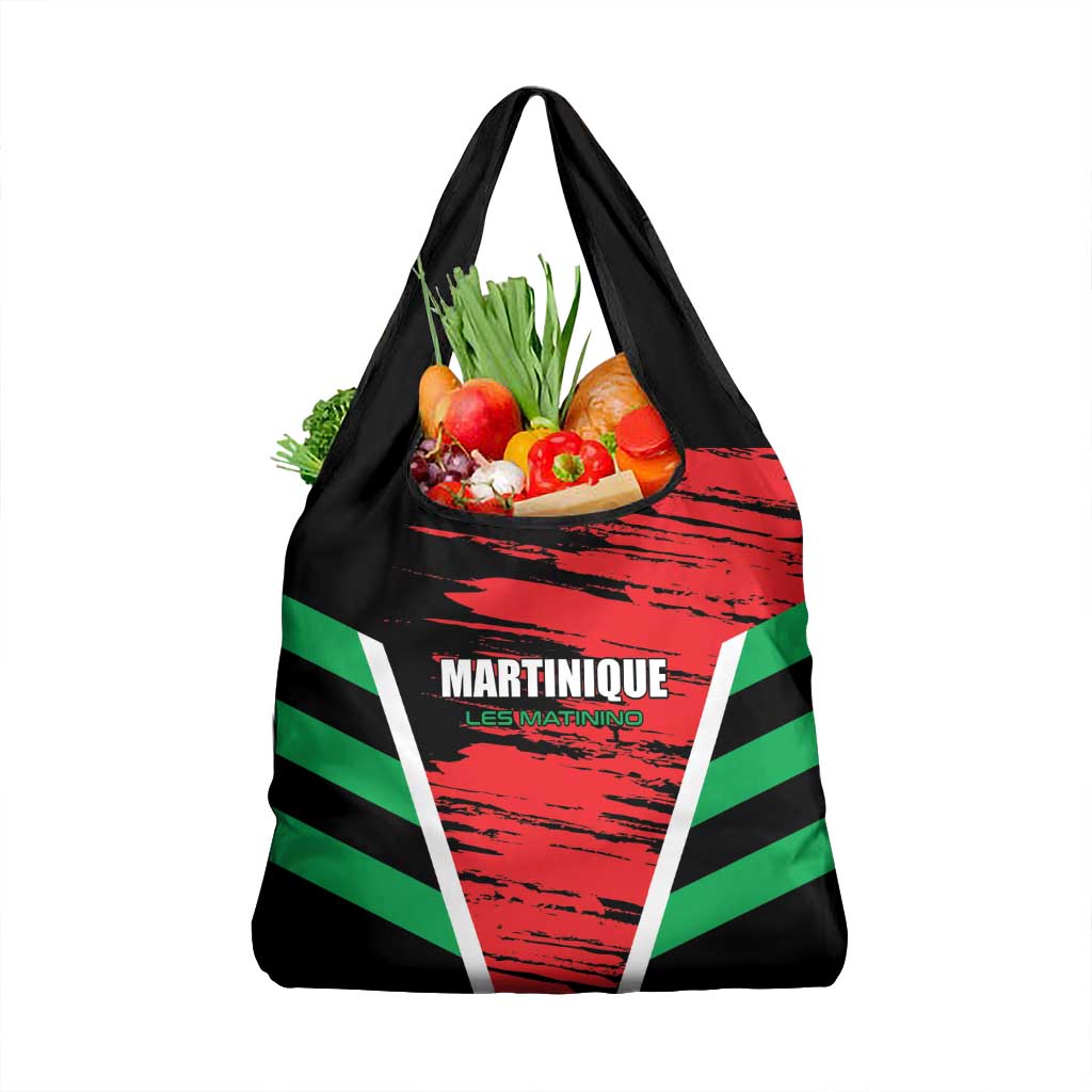 Custom Football Martinique Grocery Bag Les Matinino Go Champion
