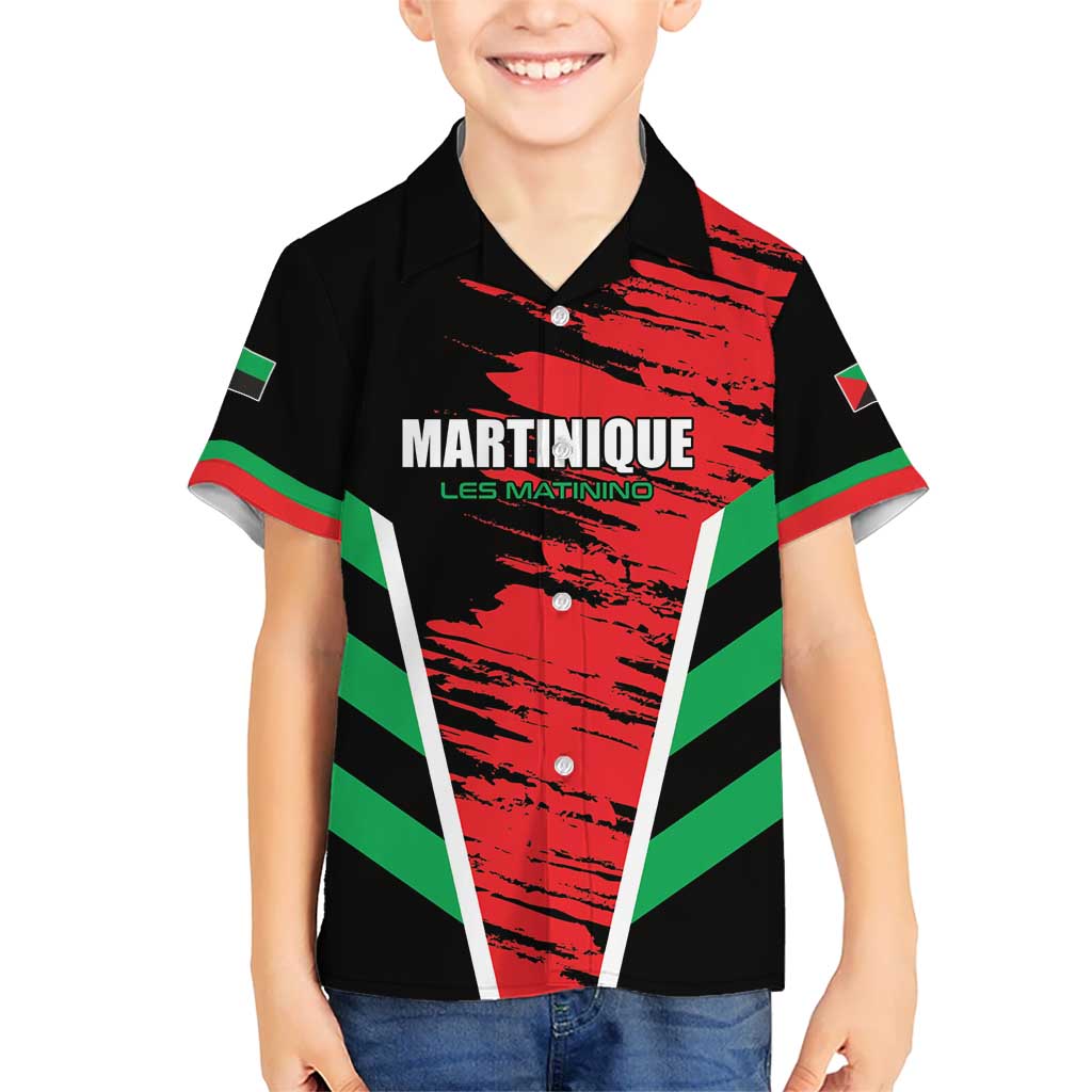 Custom Football Martinique Kid Hawaiian Shirt Les Matinino Go Champion