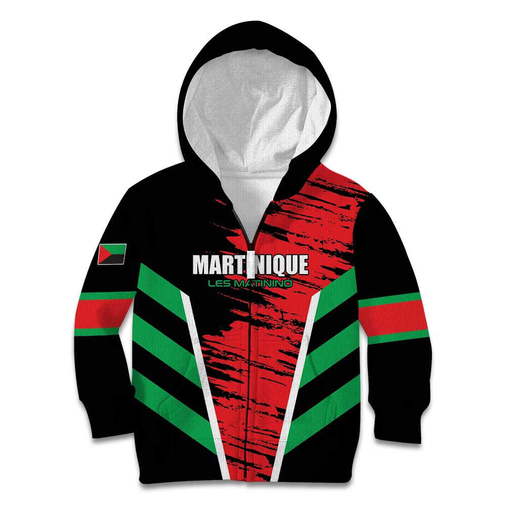 Custom Football Martinique Kid Hoodie Les Matinino Go Champion