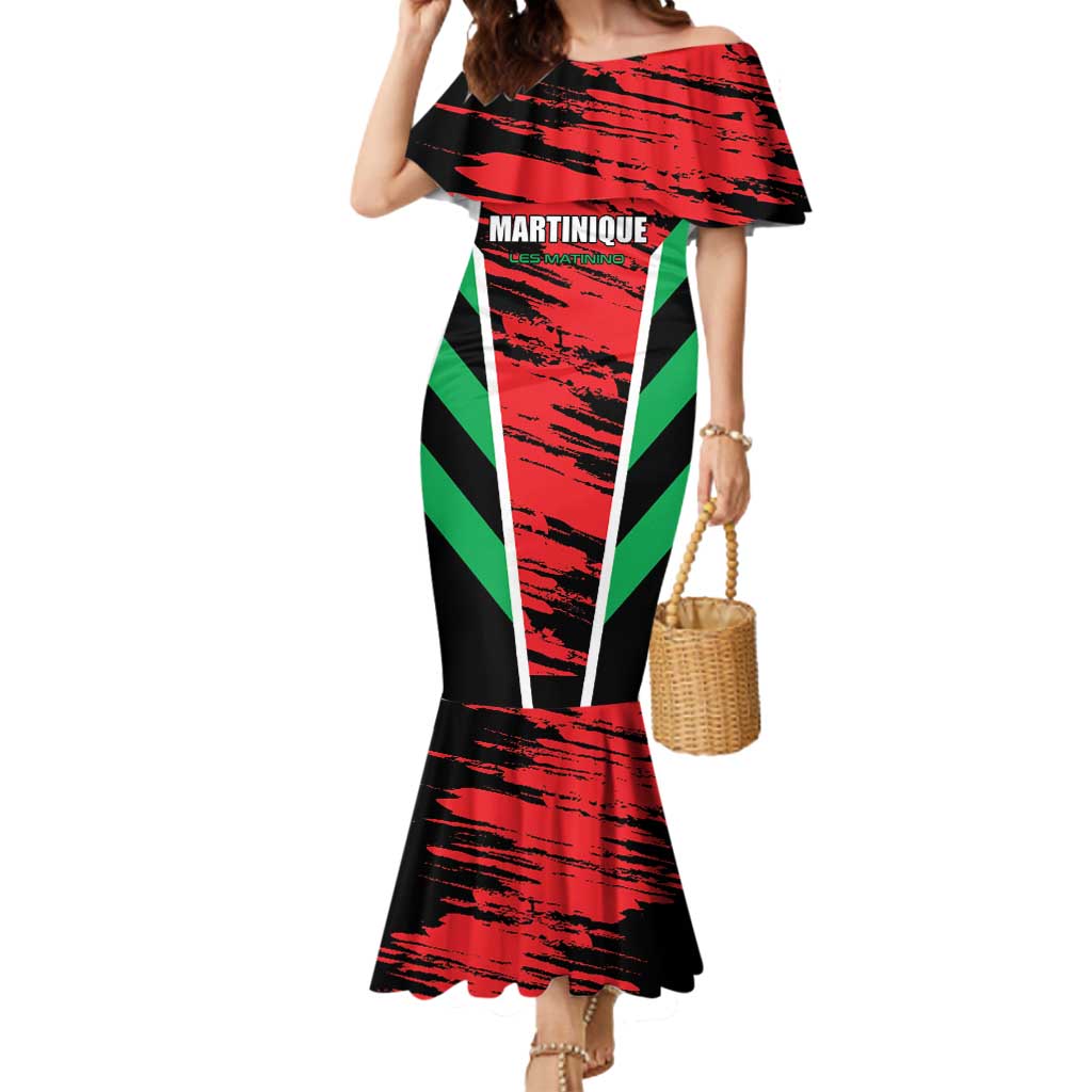 Custom Football Martinique Mermaid Dress Les Matinino Go Champion