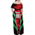 Custom Football Martinique Off Shoulder Maxi Dress Les Matinino Go Champion