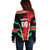 Custom Football Martinique Off Shoulder Sweater Les Matinino Go Champion