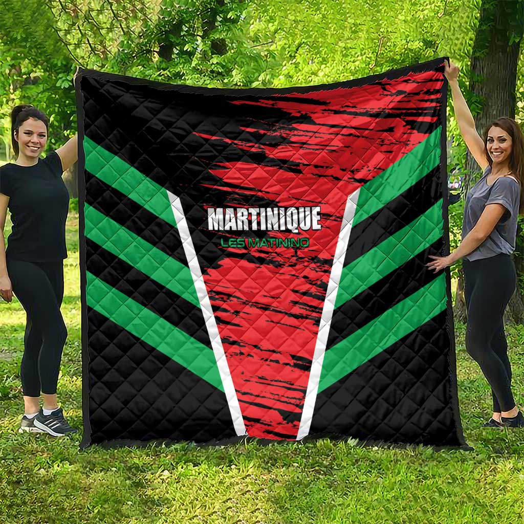 Custom Football Martinique Quilt Les Matinino Go Champion