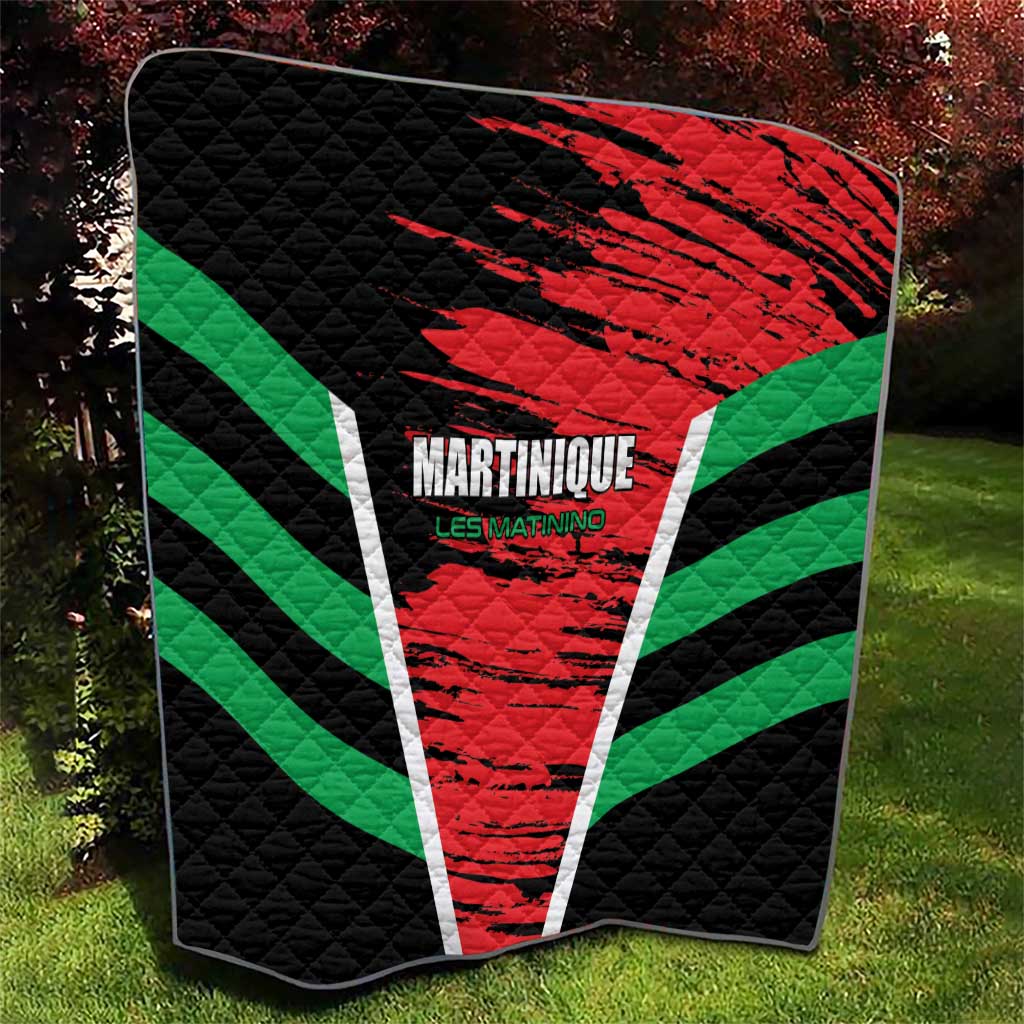 Custom Football Martinique Quilt Les Matinino Go Champion