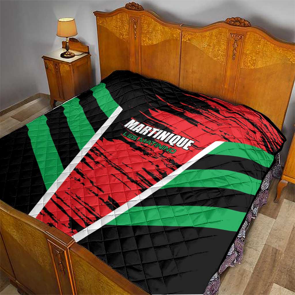 Custom Football Martinique Quilt Les Matinino Go Champion