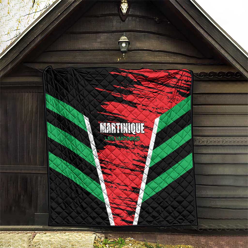 Custom Football Martinique Quilt Les Matinino Go Champion