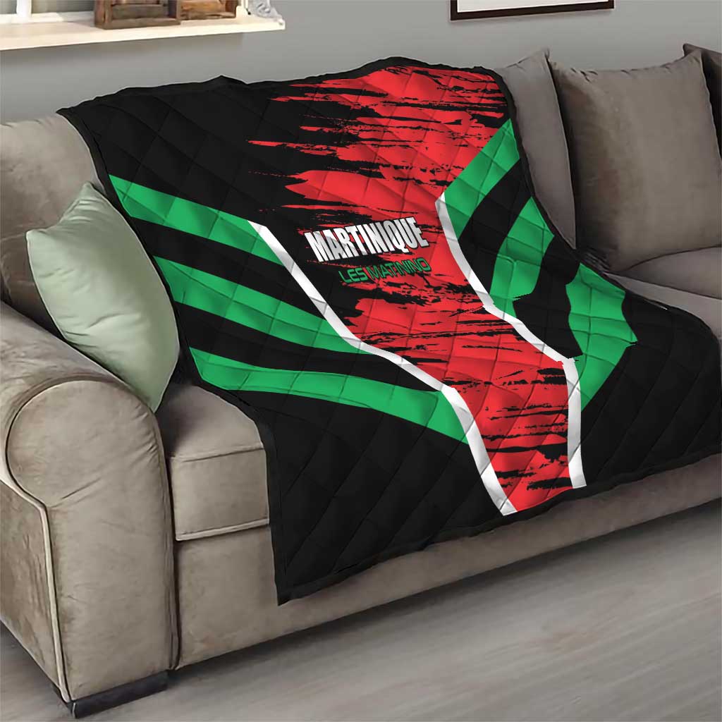 Custom Football Martinique Quilt Les Matinino Go Champion