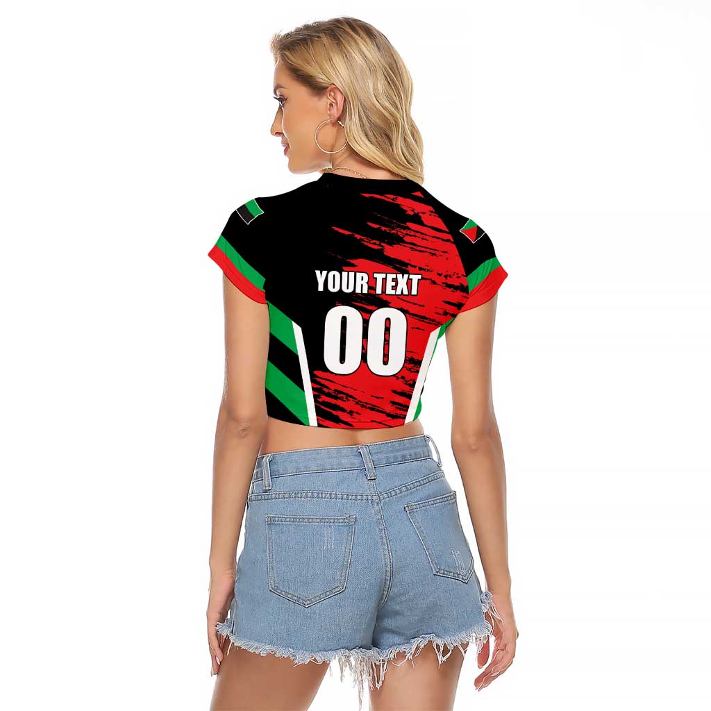 Custom Football Martinique Raglan Cropped T Shirt Les Matinino Go Champion