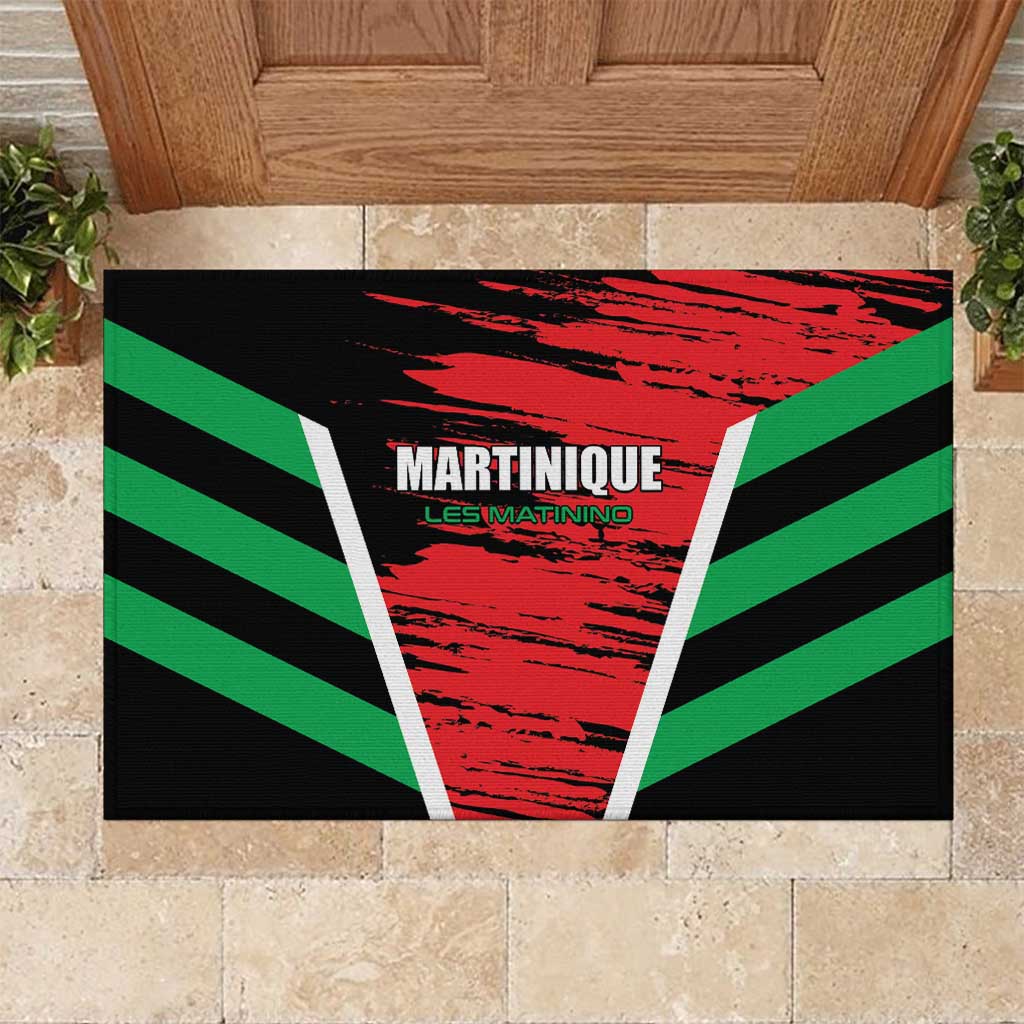 Custom Football Martinique Rubber Doormat Les Matinino Go Champion