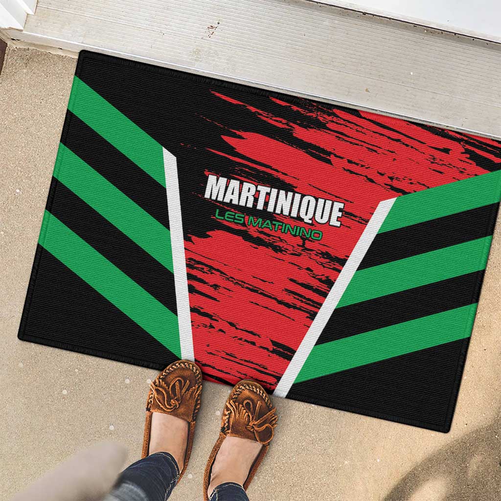 Custom Football Martinique Rubber Doormat Les Matinino Go Champion