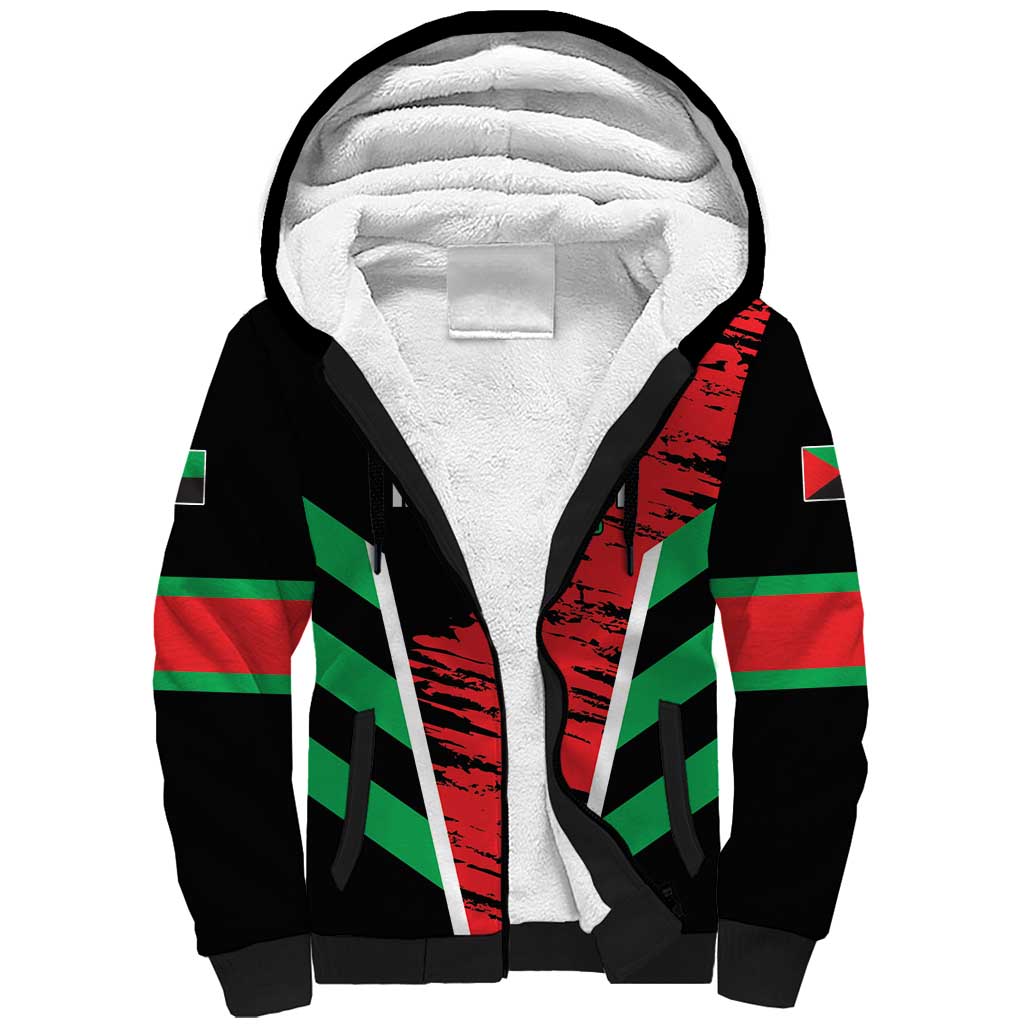 Custom Football Martinique Sherpa Hoodie Les Matinino Go Champion