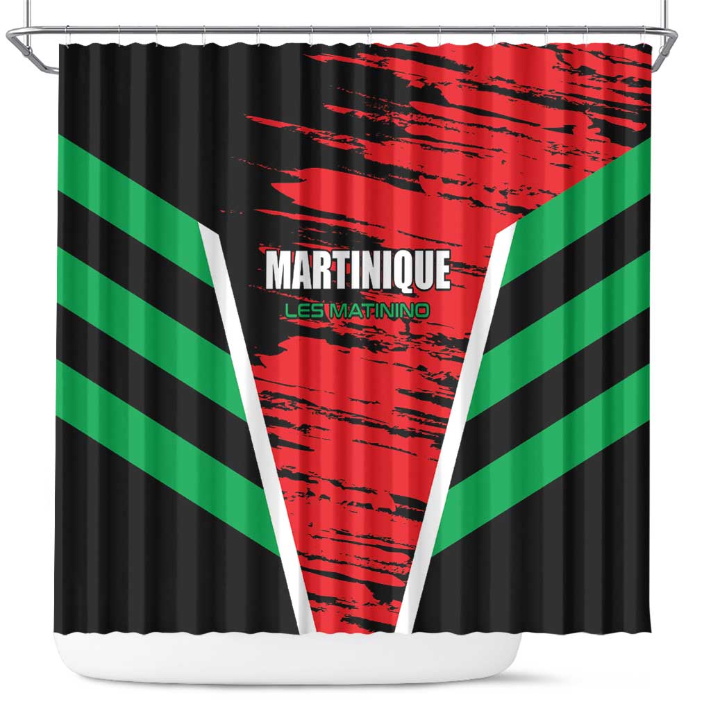 Custom Football Martinique Shower Curtain Les Matinino Go Champion