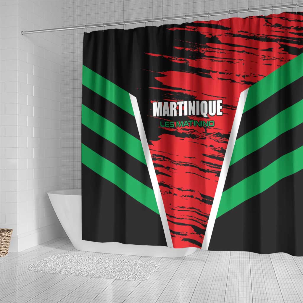 Custom Football Martinique Shower Curtain Les Matinino Go Champion