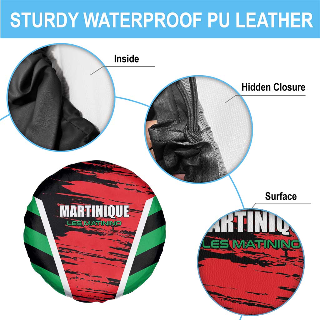 Custom Football Martinique Spare Tire Cover Les Matinino Go Champion